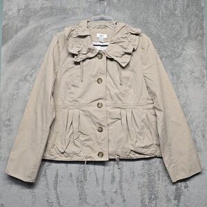LOFT Women's Beige Utility Jacket Size L